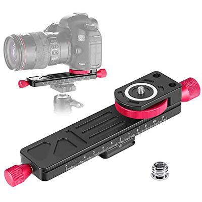 koolehaoda Metal Wormdrive Macro Focusing Focus Rail Slider/Close-up Shooting Clamp Plate: 115mm Adjustment with 1/4"Screw Head for DSLR Cameras,Tripod Ballhead, Arca/RRS Lever Clamp Compati (W-160) koolehaoda Metal Wormdrive Macro Focusing Focus Rail Slider/Close-up Shooting Clamp Plate: 115mm Adjustment with 1/4"Screw Head for DSLR Cameras,Tripod Ballhead, Arca/RRS Lever Clamp Compati (W-160)