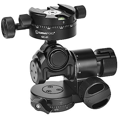 Sunwayfoto GH-PROII+ Cabezal de engranaje 3D con ajuste independiente viene con abrazadera panorámica de engranajes GC-01 Sunwayfoto GH-PROII+ Cabezal de engranaje 3D con ajuste independiente viene con abrazadera panorámica de engranajes GC-01