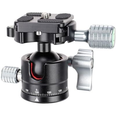 koolehaoda Mini cabeza de trípode E1 Cabeza de bola Con placa de liberación rápida. Peso neto solamente 170G, carga máxima: 8KG (E1-ballhaed) koolehaoda Mini cabeza de trípode E1 Cabeza de bola Con placa de liberación rápida. Peso neto solamente 170G, carga máxima: 8KG (E1-ballhaed)