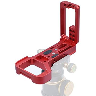 VBESTLIFE Placa de liberación rápida en Forma de L, Soporte QR Ajustable de 1/4 '' con Orificio para Accesorios de Cabeza esférica de trípode para ILCE-7RM4 A7RIV A7R4 la cámara sin Espejo (Rojo) VBESTLIFE Placa de liberación rápida en Forma de L, Soporte QR Ajustable de 1/4 '' con Orificio para Accesorios de Cabeza esférica de trípode para ILCE-7RM4 A7RIV A7R4 la cámara sin Espejo (Rojo)