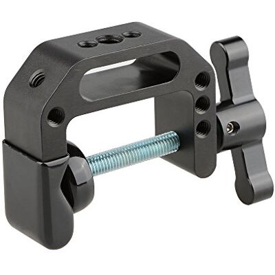 CAMVATE Sargento con 1/4 y 3/8 Rosca Orificio para cámara Monitor (Mango en T), Color Negro CAMVATE Sargento con 1/4 y 3/8 Rosca Orificio para cámara Monitor (Mango en T), Color Negro