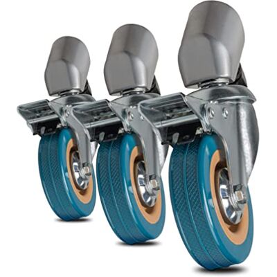 walimex pro Ruedas para trípode Pro 7525 Juego de 3 75mm walimex pro Ruedas para trípode Pro 7525 Juego de 3 75mm