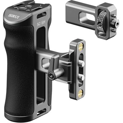 Sirui Mango Lateral, Side Handle para Jaula de Cámara, Dos Opciones de Montaje, NATO Rail, Tornillo de 3/8"-16 y Tornillos de 1/4"-20, Utilizable a la Derecha/Izquierda (SC-SH) Sirui Mango Lateral, Side Handle para Jaula de Cámara, Dos Opciones de Montaje, NATO Rail, Tornillo de 3/8"-16 y Tornillos de 1/4"-20, Utilizable a la Derecha/Izquierda (SC-SH)