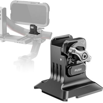 NEEWER Soporte de trípode para teléfono con base tipo Arca, roscas de 1/4 pulgadas, abrazadera de liberación rápida compatible con iPhone 16 Pro Max S25 Ultra jaula de teléfono DJI RS4 Mini R4 Pro RS3 NEEWER Soporte de trípode para teléfono con base tipo Arca, roscas de 1/4 pulgadas, abrazadera de liberación rápida compatible con iPhone 16 Pro Max S25 Ultra jaula de teléfono DJI RS4 Mini R4 Pro RS3