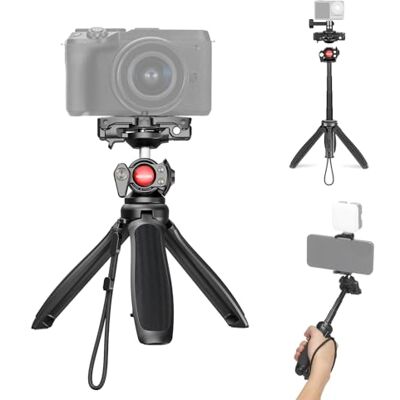 NEEWER TP38 Trípode para Móvil, 15" Mini Tripod Metal Palo Selfie Extensible con Soporte Celular, Adaptador Action CAM Compatible con Gopro Hero 13 12 11 10 9, Trípode Viaje con 360° Cabeza Esférica NEEWER TP38 Trípode para Móvil, 15" Mini Tripod Metal Palo Selfie Extensible con Soporte Celular, Adaptador Action CAM Compatible con Gopro Hero 13 12 11 10 9, Trípode Viaje con 360° Cabeza Esférica