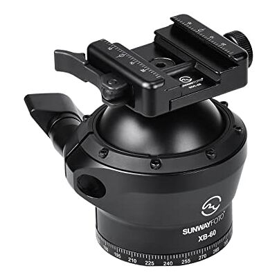 Sunwayfoto XB-60 Cabeza esférica de 60 mm para trípode de caza, carga de 88 libras (40 kg) Sunwayfoto XB-60 Cabeza esférica de 60 mm para trípode de caza, carga de 88 libras (40 kg)