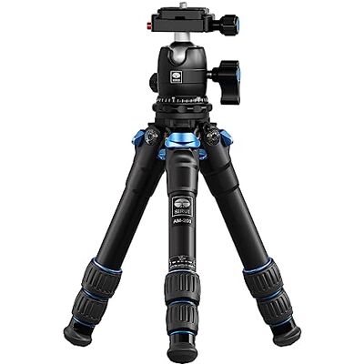 Sirui Mini Trípode Compacto con Placa QR Compatible para Arca de Aluminio, Cabezal de Bola de 360° y Tornillos de 1/4 Portátil para Cámaras DSLR, Teléfono, Carga hasta 15kg AM203+B00K Sirui Mini Trípode Compacto con Placa QR Compatible para Arca de Aluminio, Cabezal de Bola de 360° y Tornillos de 1/4 Portátil para Cámaras DSLR, Teléfono, Carga hasta 15kg AM203+B00K
