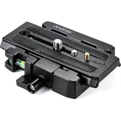 Andoer Adaptador de Vídeo Trípode de Cámara Rápida Liberación de Sujeción con Placa de Liberación Rápida Compatible para Manfrotto 501 500 Ah 701HDV 503HDV Q5 Cabeza Andoer Adaptador de Vídeo Trípode de Cámara Rápida Liberación de Sujeción con Placa de Liberación Rápida Compatible para Manfrotto 501 500 Ah 701HDV 503HDV Q5 Cabeza