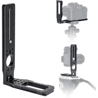 koolehaoda Arca Swiss Soporte en forma de L, placa QR en forma de L, soporte vertical para cámara con tornillo de 0.25 pulgadas, compatible con DJI Osmo Ronin Zhiyun, Canon, Nikon, Sony, cámara DSLR koolehaoda Arca Swiss Soporte en forma de L, placa QR en forma de L, soporte vertical para cámara con tornillo de 0.25 pulgadas, compatible con DJI Osmo Ronin Zhiyun, Canon, Nikon, Sony, cámara DSLR
