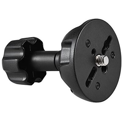 Andoer 75mm Media Bola Plana a Tazón Adaptador con 1/4"y 3/8" Tornillos para Trípode de Cabeza de Fluido Andoer 75mm Media Bola Plana a Tazón Adaptador con 1/4"y 3/8" Tornillos para Trípode de Cabeza de Fluido