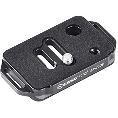 Sunwayfoto Arca Swiss Placa de liberación rápida Placa QR Placa con QD Sling Mount SP-70QB Sunwayfoto Arca Swiss Placa de liberación rápida Placa QR Placa con QD Sling Mount SP-70QB