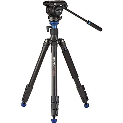 Benro A2883FS4PRO Travel Angel Aero-Video Kit de trípode con Columna de nivelación y Cabezal S4PRO, Carga útil de 9.5 Libras Benro A2883FS4PRO Travel Angel Aero-Video Kit de trípode con Columna de nivelación y Cabezal S4PRO, Carga útil de 9.5 Libras