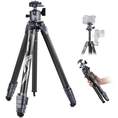NEEWER LITETRIP 62" Trípode Viaje Cámara, Soporte Portátil Fibra Carbono con Nivelación ±15° Extraíble 360° Rótula Pan, Carga Máx 22lb/10kg, Placa Arca QR Compatible con Peak Design Capture V3, LT34 NEEWER LITETRIP 62" Trípode Viaje Cámara, Soporte Portátil Fibra Carbono con Nivelación ±15° Extraíble 360° Rótula Pan, Carga Máx 22lb/10kg, Placa Arca QR Compatible con Peak Design Capture V3, LT34