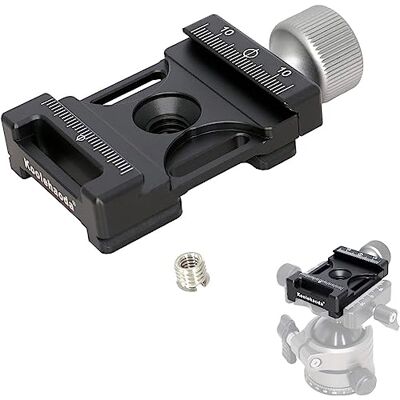 koolehaoda Abrazadera de Placa de liberación rápida con Cola de Milano de 38 mm de Ancho Compatible Arca Swiss, para Placa QR de 38 mm, Trípode Monopod Ballhead koolehaoda Abrazadera de Placa de liberación rápida con Cola de Milano de 38 mm de Ancho Compatible Arca Swiss, para Placa QR de 38 mm, Trípode Monopod Ballhead