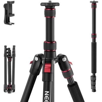 NEEWER BÁSICO TP15 Trípode Monopié Cámara, 67.7"Metal Resistente Portátil Viaje Teléfono DSLR Cell Phone Stand con Soporte Teléfono Montaje, Compatible con iPhone Grabación Video, Rótula no incluida. NEEWER BÁSICO TP15 Trípode Monopié Cámara, 67.7"Metal Resistente Portátil Viaje Teléfono DSLR Cell Phone Stand con Soporte Teléfono Montaje, Compatible con iPhone Grabación Video, Rótula no incluida.