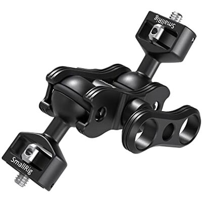 SMALLRIG Brazo Mágico con Cabezales Dobles, 1/4" 2070 Magic Arm Articulado para Monitores, Luces LED y Cámaras de Acción SMALLRIG Brazo Mágico con Cabezales Dobles, 1/4" 2070 Magic Arm Articulado para Monitores, Luces LED y Cámaras de Acción