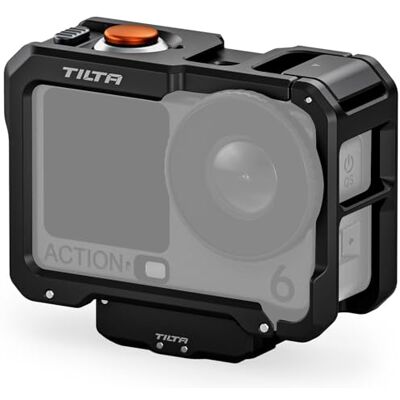 Tilta Jaula Action 6, Kit Básico de Jaula para Cámara Compatible con dji Osmo Action 6 con Placa Base de Montaje de Liberación Rápida Negro TA-T95-A-B Tilta Jaula Action 6, Kit Básico de Jaula para Cámara Compatible con dji Osmo Action 6 con Placa Base de Montaje de Liberación Rápida Negro TA-T95-A-B
