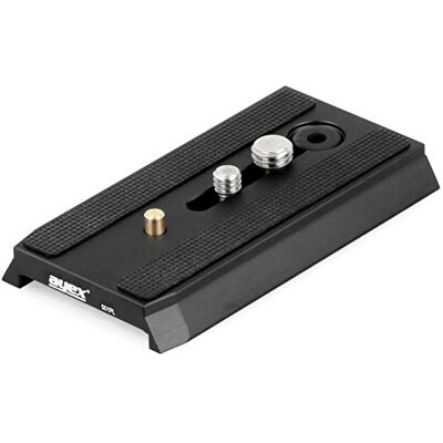 ayex Placa de liberación rápida Deslizante Compatible con el Sistema Manfrotto RC5 501PL ayex Placa de liberación rápida Deslizante Compatible con el Sistema Manfrotto RC5 501PL