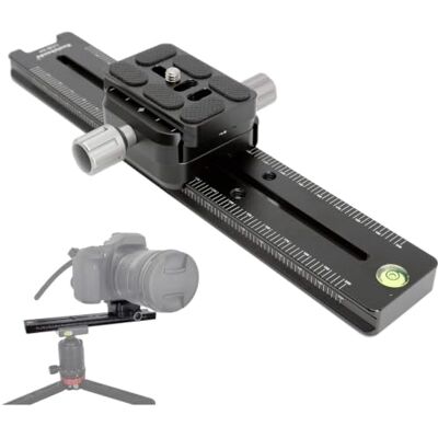 koolehaoda 240 mm Placa de liberación rápida de Metal de Deslizamiento nodal de riel, Soporte de cámara de Cola de Milano Doble con QR Abrazadera de Doble Cara, Compatible con Arca-Swiss koolehaoda 240 mm Placa de liberación rápida de Metal de Deslizamiento nodal de riel, Soporte de cámara de Cola de Milano Doble con QR Abrazadera de Doble Cara, Compatible con Arca-Swiss