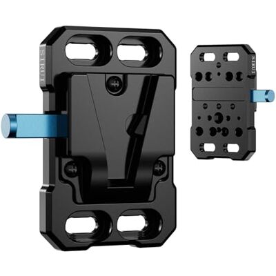 Sirui Mini Placa de batería de Montaje en V, Adaptador pequeño de Montaje en V con múltiples roscas, M4 y M3 de 1/4 Pulgadas, 3/8 Pulgadas, SC-VM-B Sirui Mini Placa de batería de Montaje en V, Adaptador pequeño de Montaje en V con múltiples roscas, M4 y M3 de 1/4 Pulgadas, 3/8 Pulgadas, SC-VM-B
