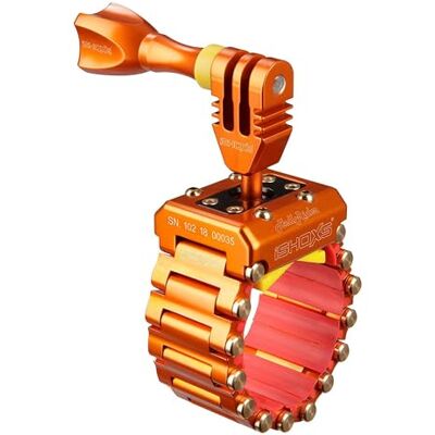 iSHOXS Hell Rider – Soporte Robusto para GoPro, dji e Insta360 Moto, Bici y Deporte Tubos Ø 15–42 mm Extensible hasta 200 mm Antivibración y Silicona Naranja iSHOXS Hell Rider – Soporte Robusto para GoPro, dji e Insta360 Moto, Bici y Deporte Tubos Ø 15–42 mm Extensible hasta 200 mm Antivibración y Silicona Naranja