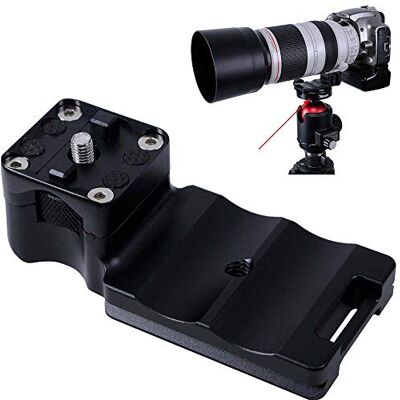 iShoot Soporte de repuesto para trípode Canon EF 100-400 mm f/4.5-5.6L es II USM, la parte inferior es una placa de liberación rápida compatible con Arca-Swiss Fit trípode abrazadera de cabeza de bola iShoot Soporte de repuesto para trípode Canon EF 100-400 mm f/4.5-5.6L es II USM, la parte inferior es una placa de liberación rápida compatible con Arca-Swiss Fit trípode abrazadera de cabeza de bola