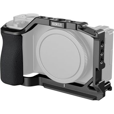 Sirui ZV-E10 Cage Jaula para Cámara con Agarre de Silicona Extraíble y Placa de Liberación Rápida Incorporada para Arca, con Agujeros Roscados de 1/4"y 3/8" para Sony ZV-E10 SC-ZV-E10 Sirui ZV-E10 Cage Jaula para Cámara con Agarre de Silicona Extraíble y Placa de Liberación Rápida Incorporada para Arca, con Agujeros Roscados de 1/4"y 3/8" para Sony ZV-E10 SC-ZV-E10