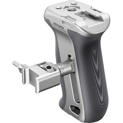 NEEWER Mango Lateral NATO Liberación Rápida, Mango Lateral Ergonómica con Abrazadera NATO, Agarre Antideslizante, Zapata Fría, Rosca 1/4'' y 3/8'' para ARRI, Compatible con SmallRig Camera Cage,CA130 NEEWER Mango Lateral NATO Liberación Rápida, Mango Lateral Ergonómica con Abrazadera NATO, Agarre Antideslizante, Zapata Fría, Rosca 1/4'' y 3/8'' para ARRI, Compatible con SmallRig Camera Cage,CA130