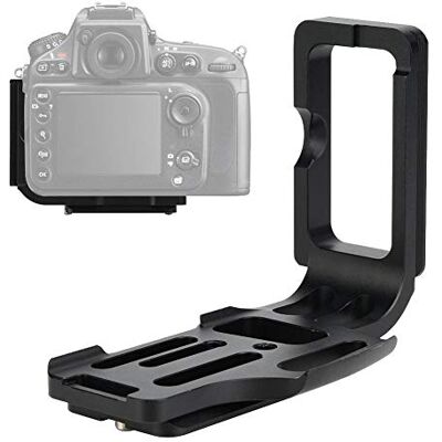 VBESTLIFE V BESTLIFE Quick-Release Plate con Agarre Soporte Vertical para Cámara en Forma de L QR Placa Base de Liberación Rápida de Larga Duración para Niko n D800 / D810 / D800E VBESTLIFE V BESTLIFE Quick-Release Plate con Agarre Soporte Vertical para Cámara en Forma de L QR Placa Base de Liberación Rápida de Larga Duración para Niko n D800 / D810 / D800E