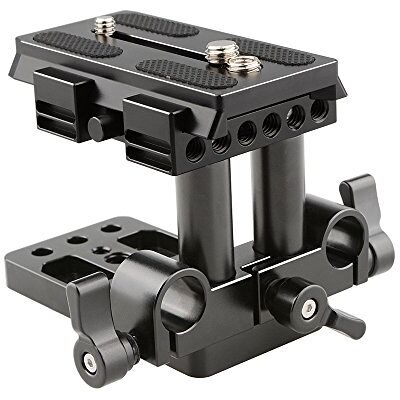 CAMVATE Soporte Base QR Plato de liberación rápida para Manfrotto 501/504/ 577/701 estándar Accesorio (Negro) CAMVATE Soporte Base QR Plato de liberación rápida para Manfrotto 501/504/ 577/701 estándar Accesorio (Negro)