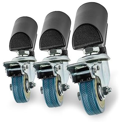 walimex pro Set de Ruedas para Trípode (3 Piezas) Ruedas giratorias de Metal Completo, Ø 50 mm con Superficie de Goma y Freno, para trípodes de luz y Video con Patas de 18-23 mm de Ø walimex pro Set de Ruedas para Trípode (3 Piezas) Ruedas giratorias de Metal Completo, Ø 50 mm con Superficie de Goma y Freno, para trípodes de luz y Video con Patas de 18-23 mm de Ø