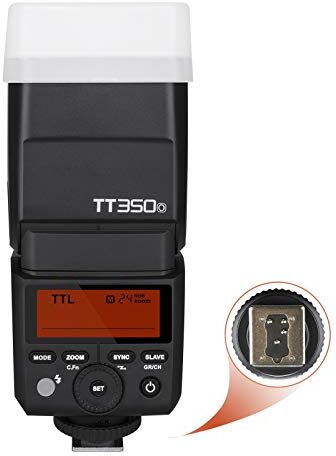 GODOX TT350O TTL Flash Cámara, Flash Inalámbrico, Flash Electrónico TTL, 2.4G GN36 HSS 1/8000s HSS Flash Speedlite Elctrónico Inalámbrico para Olympus y Panasonic Cámaras