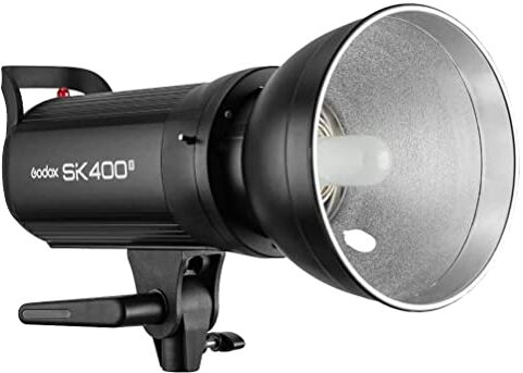 Godox SK400II - Flash estroboscópico de estudio compacto profesional, GN65 5600K integrado Godox 2.4G inalámbrico X System lámpara de luz de estudio para fotografía