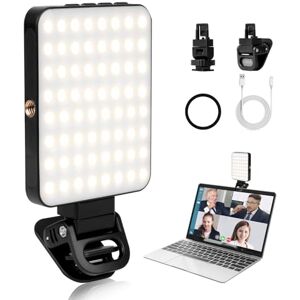 AiQInu Luz de Video 128 LED Profesional, 3000-6500K Luz para Movil Ajustada 2000mAh Recargable CRI 95+ 3 Modos Luz Portátil para Phone, iPhone, Android, iPad, Laptop AiQInu Luz de Video 128 LED Profesional, 3000-6500K Luz para Movil Ajustada 2000mAh Recargable CRI 95+ 3 Modos Luz Portátil para Phone, iPhone, Android, iPad, Laptop