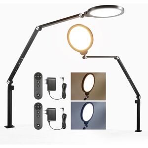 NEEWER BÁSICO 18W 7" Aro Luz LED Circular con Soporte Escritorio/C Clamp, Paquete de 2 3000K-6500K Regulable para Cideoconferencias Streaming Teléfono Grabación Selfies Portátil Ordenador Zoom, R18 NEEWER BÁSICO 18W 7" Aro Luz LED Circular con Soporte Escritorio/C Clamp, Paquete de 2 3000K-6500K Regulable para Cideoconferencias Streaming Teléfono Grabación Selfies Portátil Ordenador Zoom, R18