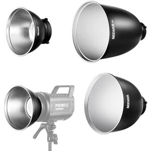 NEEWER 7" Estándar/10 Mediano/11 Profundo Enfoque Reflector Set, 55°/65°/45° Pantalla Lámpara Difusora Reflectora Bowens Montaje Compatible con Godox Compatible con Aputure Flash Strobe, FR18 NEEWER 7" Estándar/10 Mediano/11 Profundo Enfoque Reflector Set, 55°/65°/45° Pantalla Lámpara Difusora Reflectora Bowens Montaje Compatible con Godox Compatible con Aputure Flash Strobe, FR18