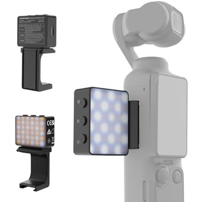 NEEWER Basics Bi Color Magnética Luz Cámara Auxiliar Foco LED Camera Light Compatible con dji OSMO Pocket 3, 1.5W Mini Luz LED Relleno Plástico Recargable para TikTok Vlog Selfie Video Grabación, M24 NEEWER Basics Bi Color Magnética Luz Cámara Auxiliar Foco LED Camera Light Compatible con dji OSMO Pocket 3, 1.5W Mini Luz LED Relleno Plástico Recargable para TikTok Vlog Selfie Video Grabación, M24
