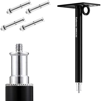 Selens Fotografía Montaje en pared brazo pared montaje en techo brazo auge 28,5 cm, con rosca de 1/4 pulgadas, adaptador universal para luces de vídeo, paraguas Selens Fotografía Montaje en pared brazo pared montaje en techo brazo auge 28,5 cm, con rosca de 1/4 pulgadas, adaptador universal para luces de vídeo, paraguas