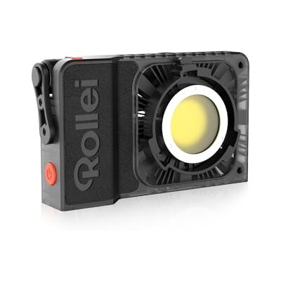 Rollei Lux 100W Bi-Color Luz Video Estudio Fotografia Profesional Portátil 345g, Iluminación Continua DC/Tipo C, Control por Candela APP, para Filmación Entrevistas Transmisión, 2700~6500K Rollei Lux 100W Bi-Color Luz Video Estudio Fotografia Profesional Portátil 345g, Iluminación Continua DC/Tipo C, Control por Candela APP, para Filmación Entrevistas Transmisión, 2700~6500K