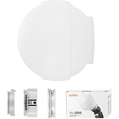 GODOX ML-CD15 Kit de difusor de cúpula Plegable, con 3 adaptadores GODOX ML-CD15 Kit de difusor de cúpula Plegable, con 3 adaptadores