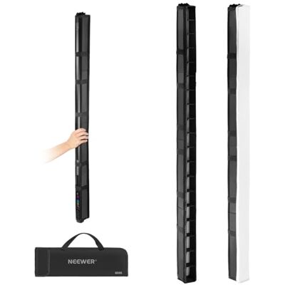 NEEWER Kit Difusor Luz para TL120C Tubo LED RGB, Softbox Tubo Iluminación con Honeycomb Grid, Bolsa de transporte y Cierres para Fotografía Vídeo Transmisiones Retratos Fotografía Poducto, NS10S NEEWER Kit Difusor Luz para TL120C Tubo LED RGB, Softbox Tubo Iluminación con Honeycomb Grid, Bolsa de transporte y Cierres para Fotografía Vídeo Transmisiones Retratos Fotografía Poducto, NS10S
