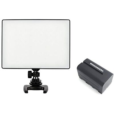 YONGNUO YN-300 Air YN300 Air Pro luz de vídeo LED 3200K-5500K para Canon Nikon DSLR DV y videocámara con WINGONEER NP-F770 batería y cargador de batería YONGNUO YN-300 Air YN300 Air Pro luz de vídeo LED 3200K-5500K para Canon Nikon DSLR DV y videocámara con WINGONEER NP-F770 batería y cargador de batería