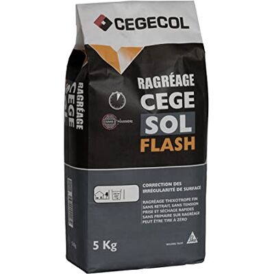 CEGECOL SIKA CEGESOL FLASH, Reagregado ultra fino 10 mm por pase para corrección de flashes de los soportes delanteros, colocación de un revestimiento suave suelo y pared interior, 5 kg blanco roto CEGECOL SIKA CEGESOL FLASH, Reagregado ultra fino 10 mm por pase para corrección de flashes de los soportes delanteros, colocación de un revestimiento suave suelo y pared interior, 5 kg blanco roto