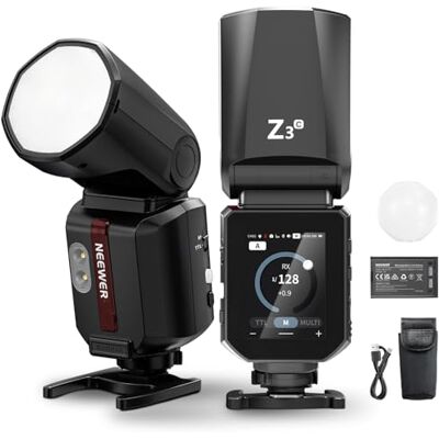 NEEWER 100Ws 2.4G TTL Flash Speedlite Zapata Compatible con Canon, Compatible con Godox, Speedlite con Pantalla Táctil HSS 1/8000s 2 Luces Modelado Conmutador TTL/M, 3000mAh/500 Disparos Flash, Z3-C NEEWER 100Ws 2.4G TTL Flash Speedlite Zapata Compatible con Canon, Compatible con Godox, Speedlite con Pantalla Táctil HSS 1/8000s 2 Luces Modelado Conmutador TTL/M, 3000mAh/500 Disparos Flash, Z3-C
