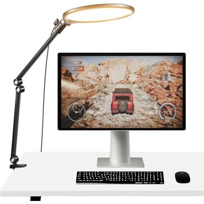 NEEWER Basics 10,5" Streaming Key Lighting,3000-6500K 15W Full Screen LED Panel Aro Luz Foco con Soporte Brazo Ajustable Desk Clamp Timer para Portátil Ordenador Videoconferencia Zoom Maquillaje, R10 NEEWER Basics 10,5" Streaming Key Lighting,3000-6500K 15W Full Screen LED Panel Aro Luz Foco con Soporte Brazo Ajustable Desk Clamp Timer para Portátil Ordenador Videoconferencia Zoom Maquillaje, R10