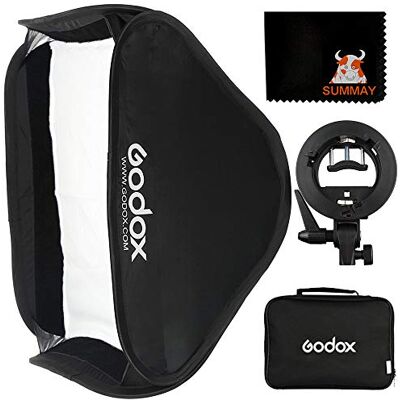 GODOX SFUV8080 80x80cm Softbox Universal Plegable Kit con Soporte Speedlite Estilo S para Flash Bowens Mount (SFUV8080) GODOX SFUV8080 80x80cm Softbox Universal Plegable Kit con Soporte Speedlite Estilo S para Flash Bowens Mount (SFUV8080)
