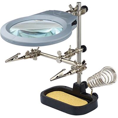 Blanko Sintron Soporte con altura regulable y lupa con luz led inclinable Blanko Sintron Soporte con altura regulable y lupa con luz led inclinable