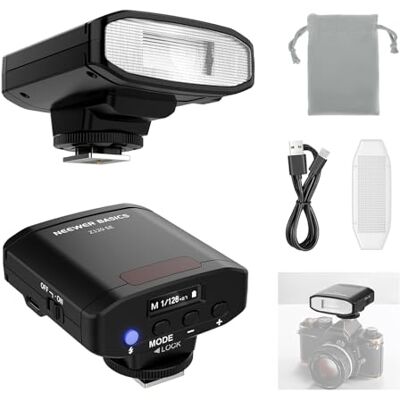 NEEWER BÁSICO 5600K Mini Cámara Flash Speedlite GN12, 2000mAh/500 Flashes/0,1-1,8s, Reciclable Ligero Compatible con Canon Fujifilm Sony Nikon Cámara Digital Zapata Estándar para Foto Estudio,Z120 SE NEEWER BÁSICO 5600K Mini Cámara Flash Speedlite GN12, 2000mAh/500 Flashes/0,1-1,8s, Reciclable Ligero Compatible con Canon Fujifilm Sony Nikon Cámara Digital Zapata Estándar para Foto Estudio,Z120 SE