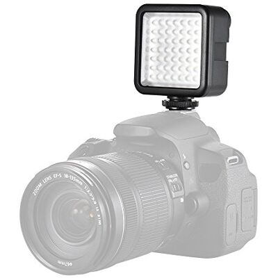 Andoer Mini LED Luz con Adaptador de Montaje de Zapata para Estudio Fotografía Lámpara LED de Vídeo para Cámara para Canon Nikon y Videocámara Andoer Mini LED Luz con Adaptador de Montaje de Zapata para Estudio Fotografía Lámpara LED de Vídeo para Cámara para Canon Nikon y Videocámara