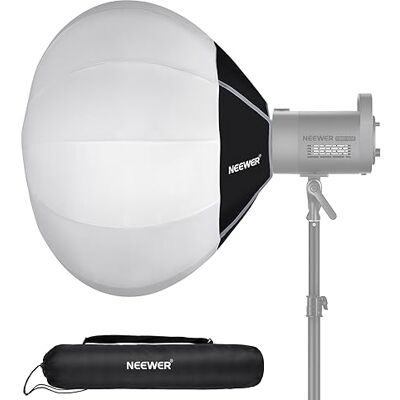 NEEWER BÁSICO Softbox Linterna 26" Liberación Rápida 360° Difusor NS15L Bowens Soporte Aleación Nailon Soft Box,Para Foco Luz Continua LED, Para Fotografía Estudio Grabación Video y Streaming NEEWER BÁSICO Softbox Linterna 26" Liberación Rápida 360° Difusor NS15L Bowens Soporte Aleación Nailon Soft Box,Para Foco Luz Continua LED, Para Fotografía Estudio Grabación Video y Streaming